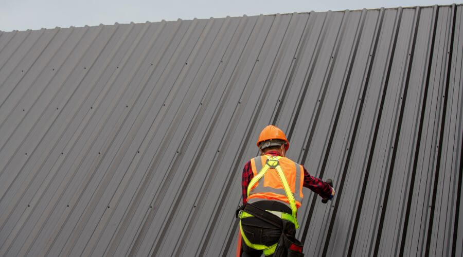 Professional metal roof installation services in Saint John, IN